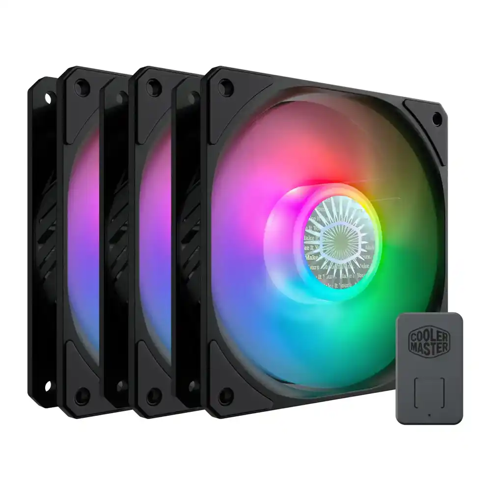 Cooler Master SickleFlow 120 ARGB 120mm 3 Fan Pack + ARGB Controller Pack